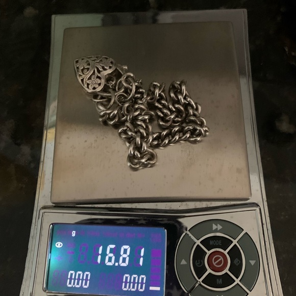 Sterling Silver Heart Charm Bracelet .925 - Picture 7 of 7